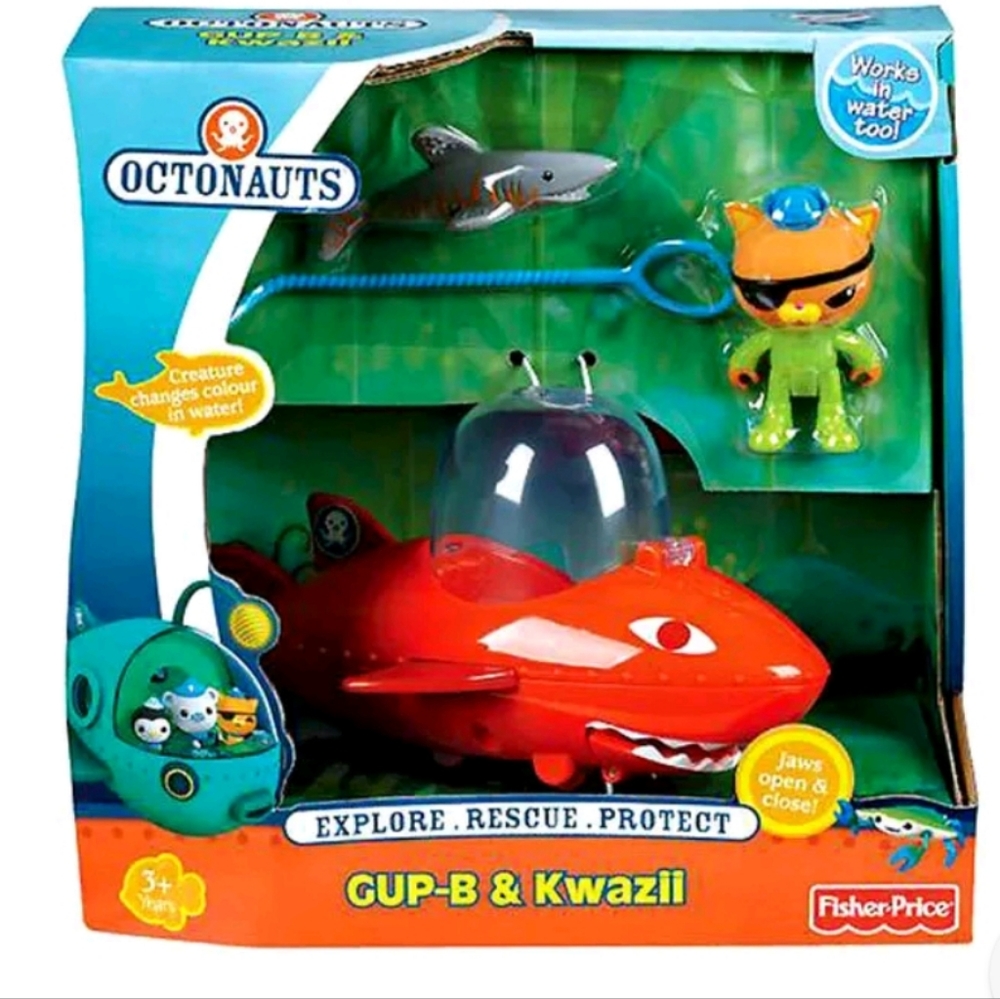 Fisher-Price Octonauts Gup-B & Kwazii Launch & Rescue Set - factory sealed